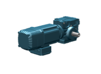 SEW-Eurodrive S57 DRN80M4/BE1/TF helical-worm gearmotor combining a DRN80M4 AC motor with BE1 brake and TF thermistor thermal protection. The S57 gear