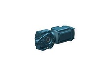 SEW-Eurodrive SA47/T DRN80M4/DH helical-worm gearmotor, 1 HP, 32.43:1 ratio, 54 RPM output, 230/460V, 60 Hz. Features a DRN80M4 IE3 motor with DH incr