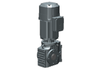 SEW-Eurodrive SA67 DRN90L4/BE2/TF helical-worm gearmotor with hollow-shaft output, DRN90L4 IE3 AC motor, BE2 brake, and TF thermistor thermal protecti