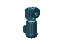 SEW-Eurodrive SAF47 DRN80M4 helical-worm hollow-shaft gearmotor delivers 1 HP at 241 RPM output with a 7.28:1 ratio. The DRN80M4 IE3 motor operates at