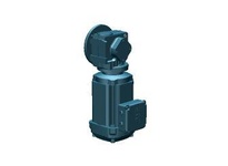 SEW-Eurodrive SF37 DRN80M4 helical-worm gearmotor delivering 1 HP with a 12.48:1 ratio and 140 RPM output speed at 60 Hz. DRN80M4 IE3 premium efficien