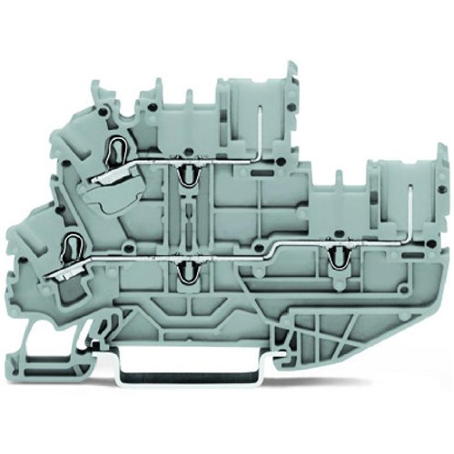 WAGO - 2022-2201 - 1-conductor/1-pin double deck receptacle terminal block