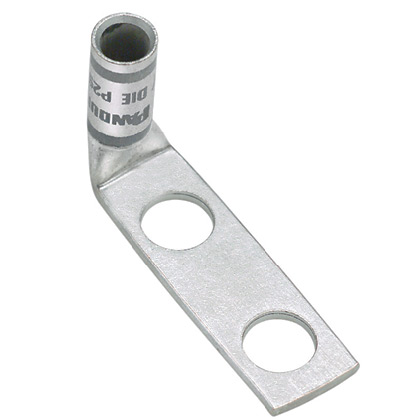 PANDUIT - LCD2-38DF-Q - CULUGSBW,2HOLE,#2AWG,3/8,1,90°PKG25