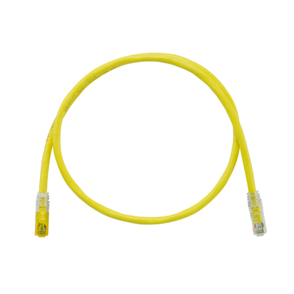 PANDUIT - UTPK6A7MYL - KEYED COPPER PATCH CORD CAT 6A YELLOW