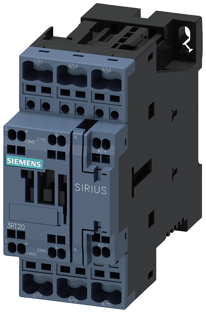SIEMENS - 3RT20252NP30 - CONTACTOR S0 16A 200-280VUC 1NO/1NC SPRG
