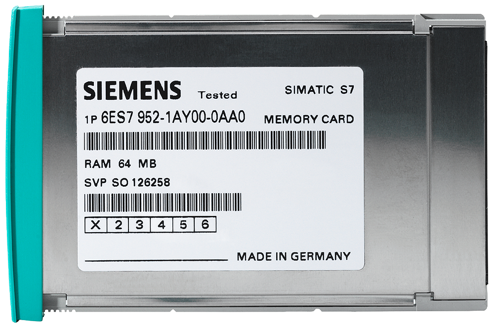 SIEMENS - 6ES79521KL000AA0 - MEMORY CARD S7400 LONG VERSION 5V 2MB