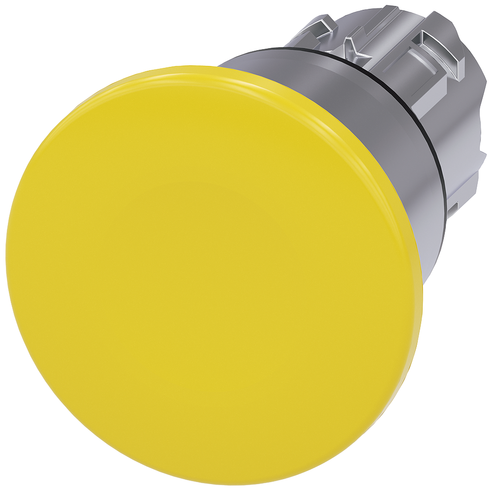 SIEMENS - A6X30138935 - MUSHROOM PUSHBUTTON. 40MM. YELLOW