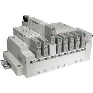 SMC - SS5V2-16FD1-11BS-N3 - SS5V 11 STATION MANIFOLD, CASSETTE BASE