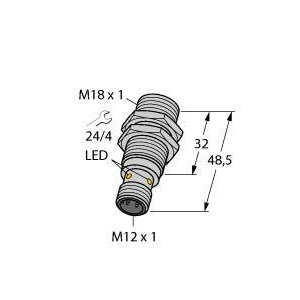 TURCK - BI10-EG18F-AP6X-H1141 - "4614708 - FERRITE, BARREL, DC, CON. M1"