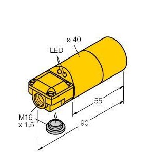 TURCK - BI15-K40SR-VP4X2 - "15655 - FERRITE, BARREL, DC, TERMINALS"