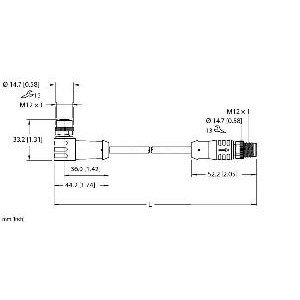 Turck EKWB001-ESRB001-A4.400-WE8Y-6