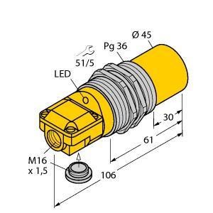 TURCK - NI40-G47SR-VP4X2 - 15650 - FERRITE BARREL DC TERMINALS
