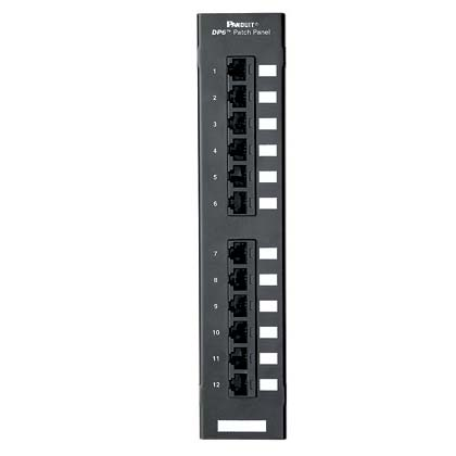 PANDUIT - DP125E88TGY - PUNCHDOWN PATCH PANEL CAT 5E FLAT 12