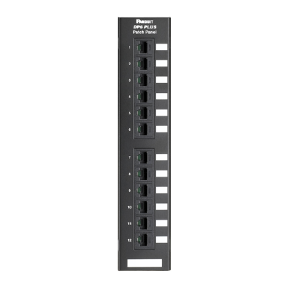PANDUIT - DP12688TGY - PUNCHDOWN PATCH PANEL CAT 6 FLAT 12 P