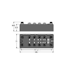 Turck BLCEN-8M12LT-4AI4AO-VI-8XSG-P