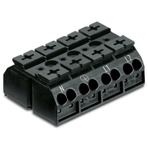 WAGO - 862-2504 - 4-conductor chassis-mount terminal strip