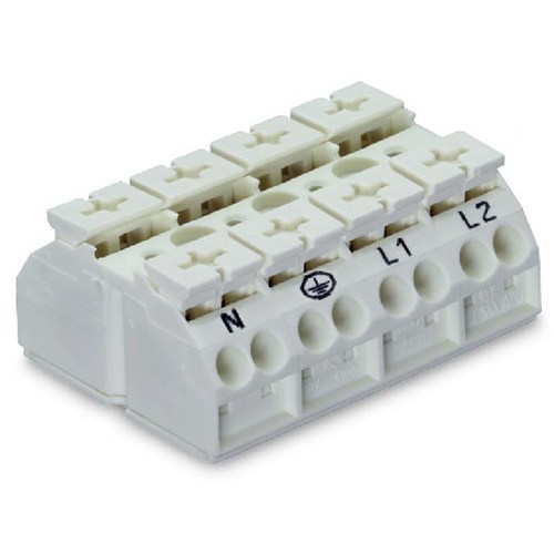 WAGO - 862-2604 - 4-conductor chassis-mount terminal strip