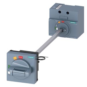 Siemens 3VA9157-0FK23 door mounted rotary operator standard IEC IP65 with door interlock 24&nbsp;V DC lighting kit accesso