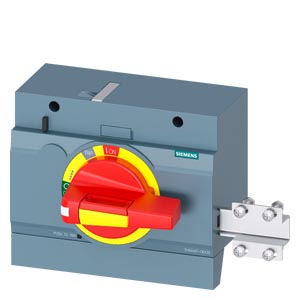 3VA9447-0EK35 BREAKER 3VA Front mounted rotary operator FMRO FOR 3VA63/4 YELLOW RED EMERGENCY STOP WITHOUT ILLUMIN