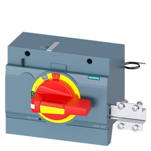3VA9447-0EK37 BREAKER 3VA Front mounted rotary operator FMRO FOR 3VA63/4 YELLOW RED EMERGENCY STOP WITH ILLUMINATI