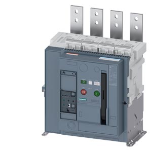 3WA1108-3.C23-.... fixed-mounted circuit breaker, IEC 60947-2, size 1, 4-pole, N pole on right, In=800 A up to 690 V AC