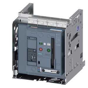 3WA1108-3.C81-.... withdrawable circuit breaker, with guide frame, IEC 60947-2, size 1, 4-pole, N pole on right, In=800