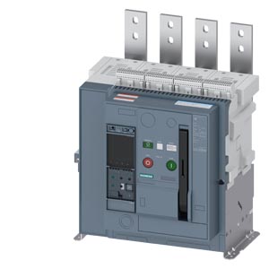 3WA1108-4.E23-.... fixed-mounted circuit breaker, IEC 60947-2, size 1, 4-pole, N pole on right, In=800 A up to 690 V AC