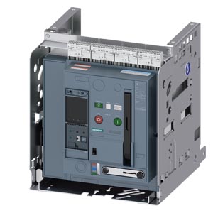 3WA1108-4.F85-.... withdrawable circuit breaker, with guide frame, IEC 60947-2, size 1, 4-pole, N pole on right, In=800