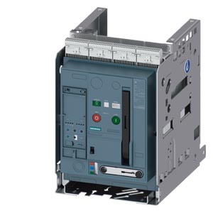 3WA1108-5.B31-.... withdrawable circuit breaker, with guide frame, IEC 60947-2, size 1, 3-pole, In=800 A up to 690 V AC