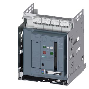 3WA1108-8.A75-.... AC non-automatic air circuit breaker 3WA, withdrawable version, with guide frame, IEC 60947-2, size