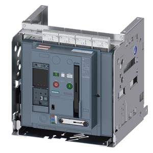 3WA1220-3.F32-.... Withdrawable circuit breaker with guide frame, IEC 60947-2, frame size 2, 3-poles, In=2000A up to 69