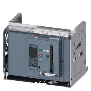 3WA1220-3.F74-.... withdrawable circuit breaker, with guide frame, IEC 60947-2, size 2, 4-pole, N pole on left, In=2000