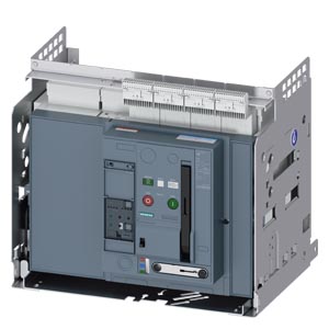3WA1225-6.C46-.... Withdrawable circuit breaker with guide frame, IEC 60947-2, frame size 2, 4-poles, N-pole left, In=2