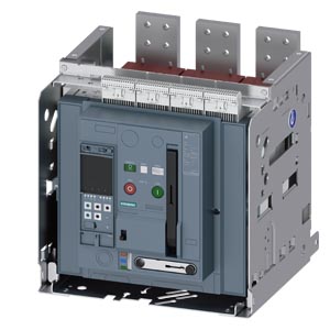 3WA1232-3.F63-.... withdrawable circuit breaker, with guide frame, IEC 60947-2, size 2, 3-pole, In=3200 A up to 690 V A
