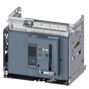 3WA1232-8.G58-.... withdrawable circuit breaker, with guide frame, IEC 60947-2, size 2, 4-pole, N pole on right, In=320