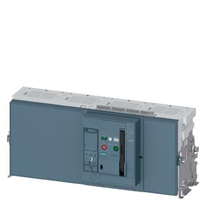 3WA1340-5.B40-.... Withdrawable circuit breaker without guide frame, IEC 60947-2, frame size 3, 4-poles, N-pole left, I