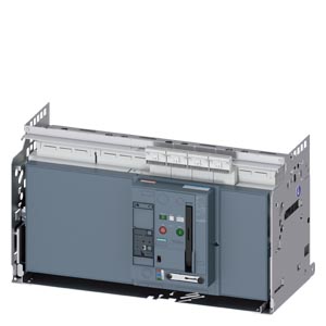 3WA1340-8.B56-.... withdrawable circuit breaker, with guide frame, IEC 60947-2, size 1, 4-pole, N pole on right, In=400