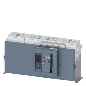 3WA1350-8.E22-.... fixed-mounted circuit breaker, IEC 60947-2, size 3, 4-pole, N pole on right, In=5000 A, breaking cap