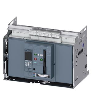 3WA1363-8.F61-.... withdrawable circuit breaker, with guide frame, IEC 60947-2, size 3, 3-pole, In=6300 A, breaking cap