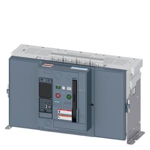 3WA2340-5.K02-.... Fixed-mounted circuit breaker, UL489, Frame Size 3, 3-poles, In=4000A up to 600V AC 60Hz, breaking c