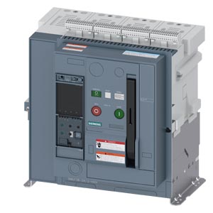 3WA3112-2.F12-.... Fixed-mounted circuit breaker, UL1066/IEC60947-2, FS 1, 4-poles, N-pole left, In=1200A up to 508V AC