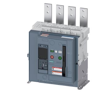 3WA3112-2.F13-.... Fixed-mounted circuit breaker, UL1066/IEC60947-2, FS 1, 4-poles, N-pole left, In=1200A up to 635V AC