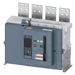3WA3216-2.L13-.... fixed-mounted circuit breaker, UL1066/IEC60947-2, FS 2, 4-pole, N pole on left, In=1600 A up to 635