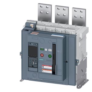 3WA3220-5.G03-.... Fixed-mounted circuit breaker, UL1066/IEC60947-2, FS 2, 3-poles, In=2000A up to 635V AC 50/60Hz, bre