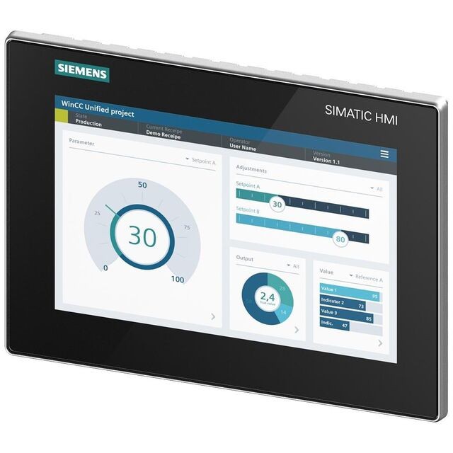 Siemens 6AV21283KB060AX1 — Human Machine Interface (HMI) Touchscreen 10.1" Color