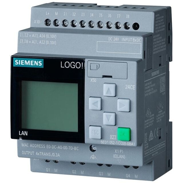 Siemens 6ED10521CC080BA2 — The Siemens 6ED1052-1CC08-0BA2 is designed for industrial automation and control applications