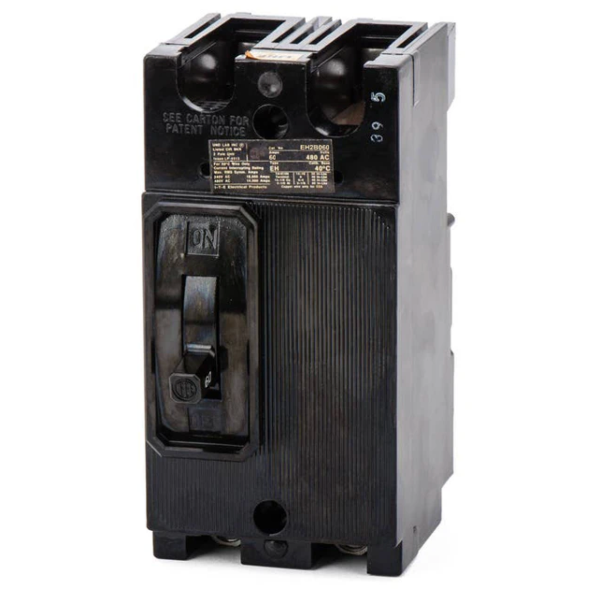 Siemens EH2B060 | Siemens 60A 2-Pole 480V Bolt-On Molded Case Circuit Breaker