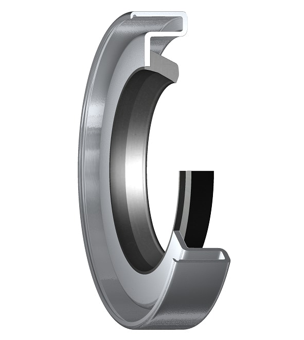 10035 Radial shaft seal with metal case and single sealing lip, for grease