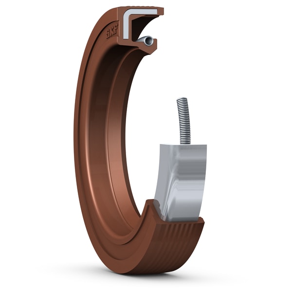 15X40X7 HMS5 V Radial shaft seal with rubber outside diameter and single sealing lip, for oil or grease