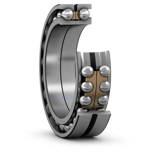 305286 D Double row angular contact ball bearing with two-piece inner ring and relubrication feature